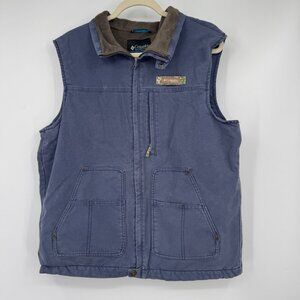 Columbia PHG Roughtail Vest Mens size Medium M  Edge Hunting blue task vest pola